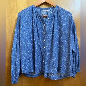 Doen Jane Top XS Midblue California Wildflower